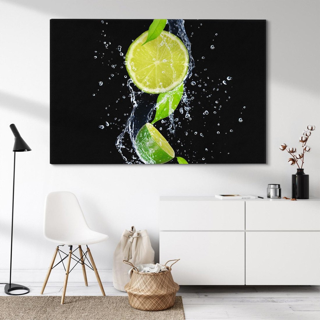 Obraz na płótnie 120x80 - Świeżość Cytrusów - limonki, cytryny