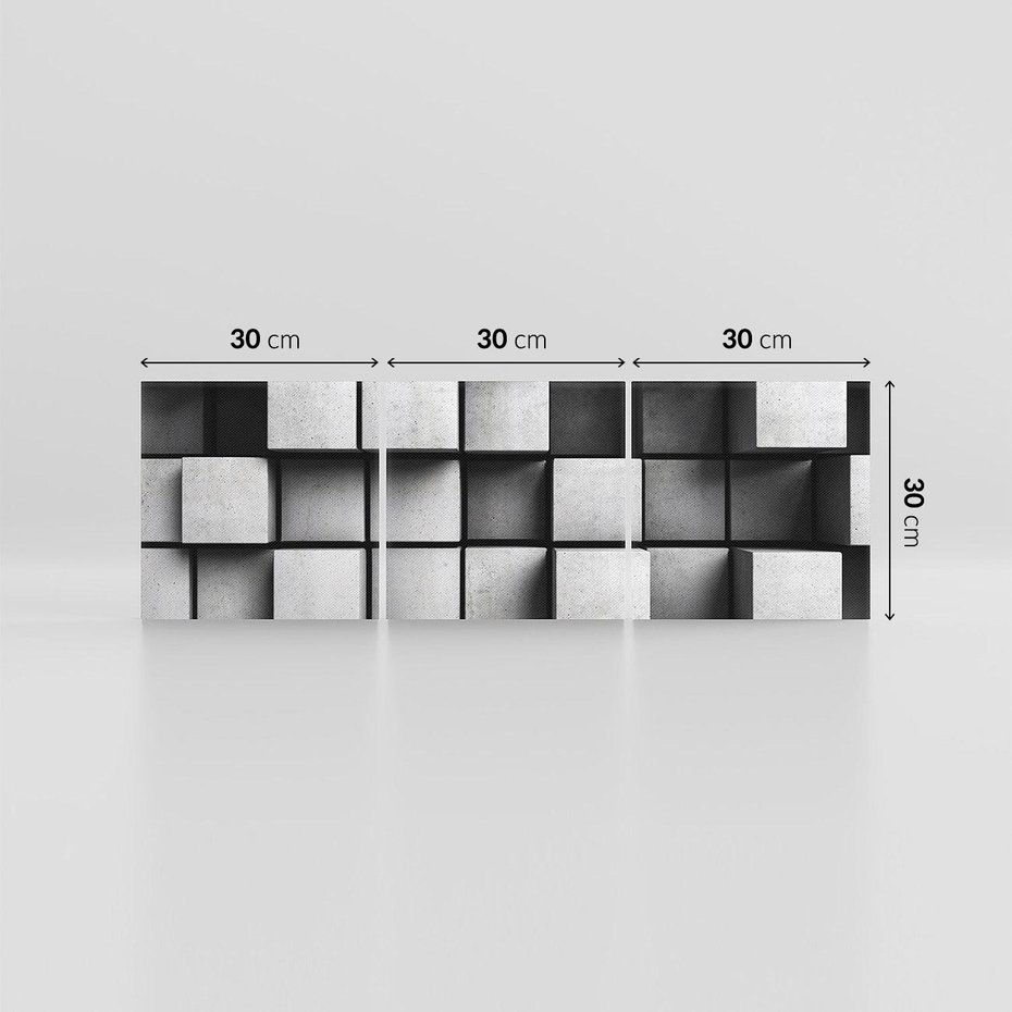 Obraz na płótnie 90x30 - Geometryczne Elegancje - nowoczesny, geometryczny