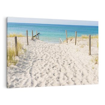 Obraz na płótnie 70x50 - Harmonia plażowego morza - plaża, morze