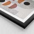 Plakat w ramie 30x40 - Nowoczesna Abstrakcja - geometria, grafika - rama czarna