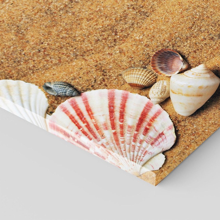 Obraz na płótnie 120x80 - Muszelki na malowniczej plaży - muszle, muszelki