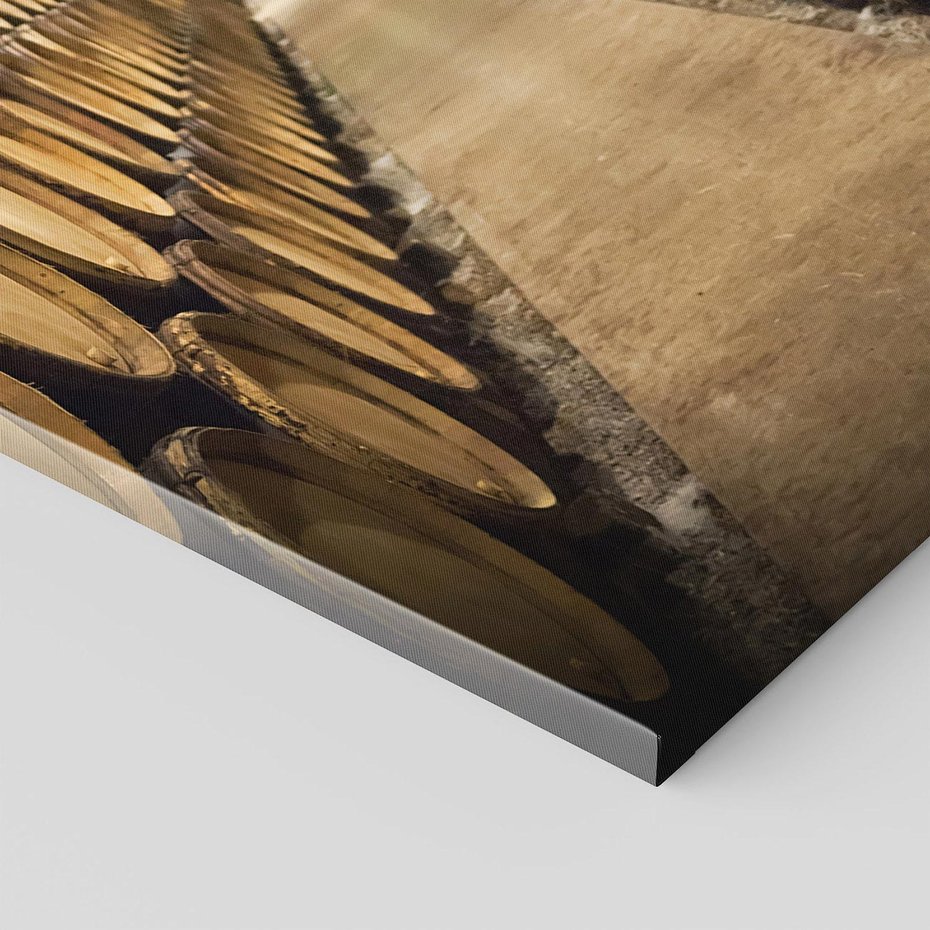 Obraz na płótnie 50x70 - Winniczka - winnica, beczki