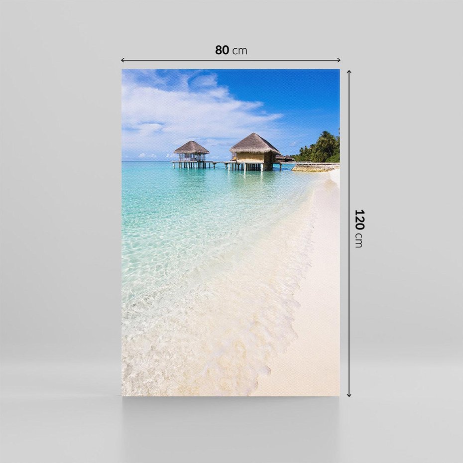 Obraz na płótnie 80x120 - Rajski klimat plaży tropikalnej - plaża, tropiki