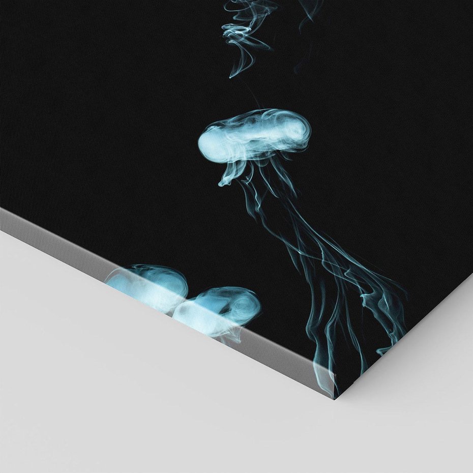 Obraz na płótnie 70x70 - Dym w abstrakcji - dym, abstrakcja