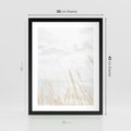 Plakat w ramie 30x40 - Jasna Delikatność: Fotografia Suchych Traw - suche trawy, jasna fotografia - rama czarna