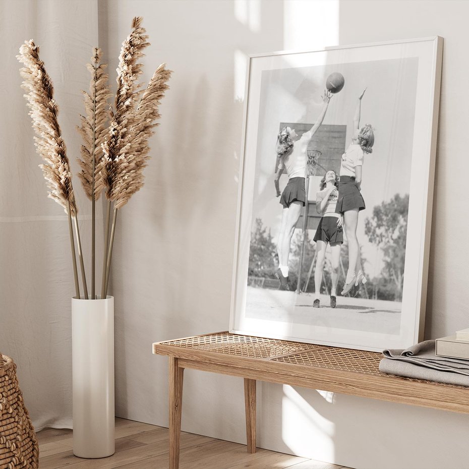 Plakat bez ramy 30x40 - Sport to Zdrowie - retro zdjęcie, czarno białe