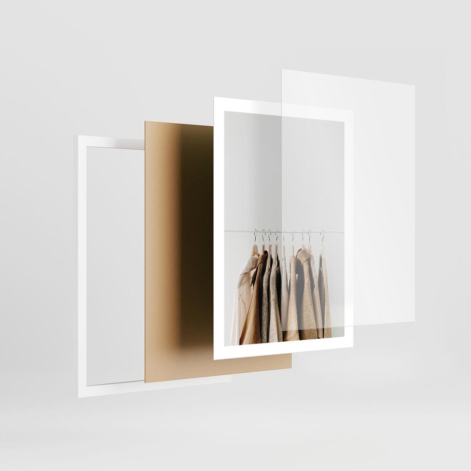 Plakat w ramie 50x70 - Boho Elegancja - boho kobiece zdjęcie, wieszak - rama biała