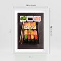 Plakat w ramie 30x40 - Kulinarne podróże do Japonii - sushi, japonia - rama biała