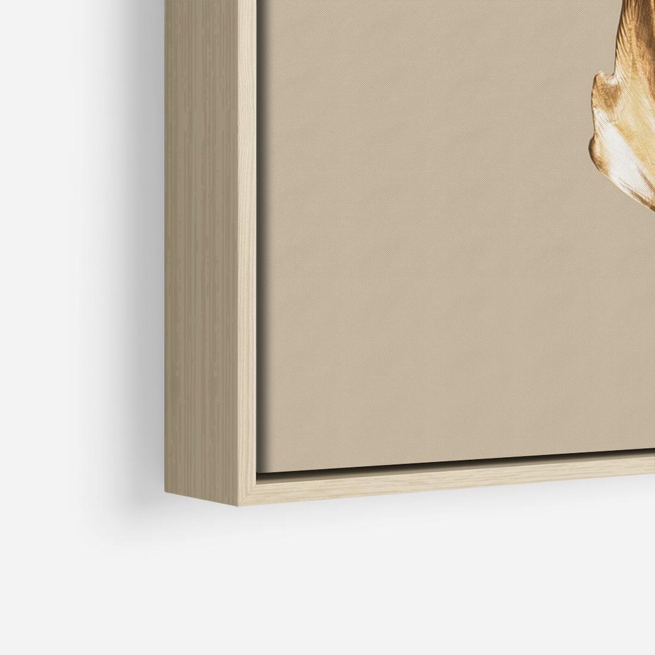 Obraz w ramie 70x50 - Piękno w Detalu - złoty, liść - rama drewno