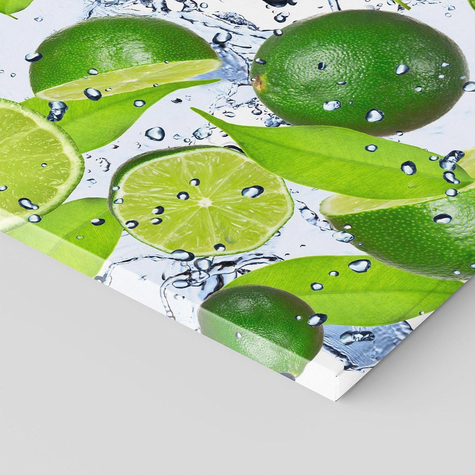 Obraz na płótnie 80x120 - Cytrusowa Świeżość - limonki, cytryny