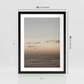 Plakat w ramie 30x40 - Chwila Romantyzmu - morze, niebo - rama czarna