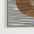 Obraz w ramie 80x80 - Okrąg Mocy - boho obraz, geometria - rama drewno