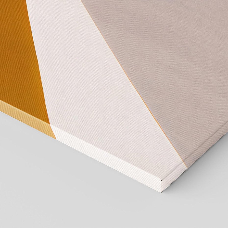 Obraz na płótnie 120x40 - Trójkąty Wnętrz - abstrakcja, geometryczne kształty