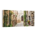 Obraz na płótnie 140x70 - Urok Uliczki we Włoszech - uliczka, Włochy