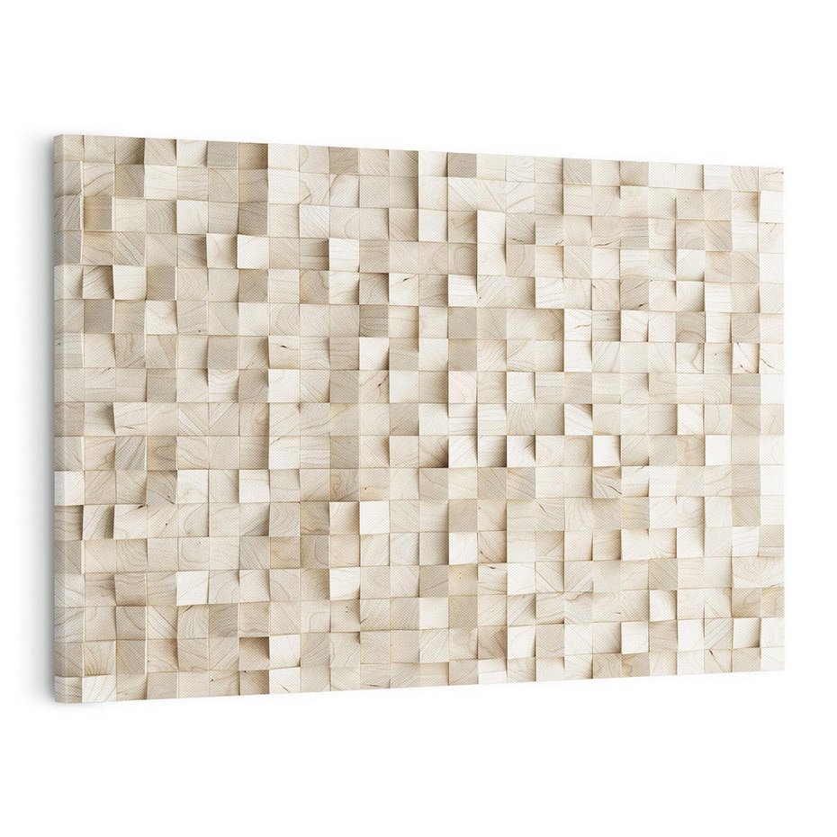 Obraz na płótnie 70x50 - Geometryczne 3D: Abstrakcyjna Harmonia - geometryczne, 3D