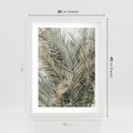 Plakat w ramie 30x40 - Egzotyczny Świat Palm - palmy, liście palmy - rama biała