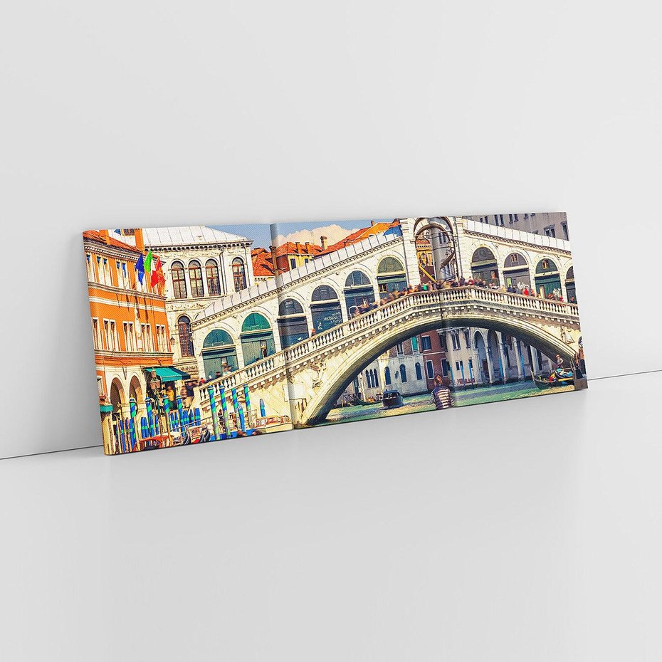 Obraz na płótnie 150x50 - Romantyczna przejażdżka gondolą w Wenecji - Wenecja, gondola
