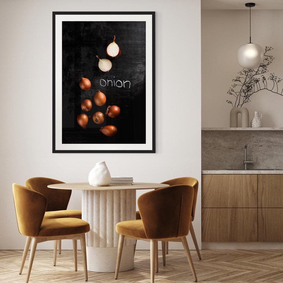 Plakat bez ramy 40x50 - Aromatyczne Inspiracje - cebula, kuchnia
