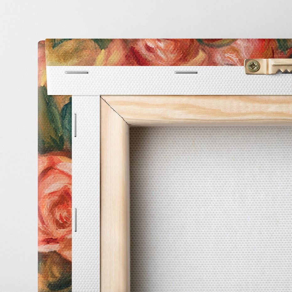 Obraz na płótnie 80x120 - "Róże" (1912), Pierre-Auguste Renoir - Reprodukcja - reprodukcja, obraz na płótnie