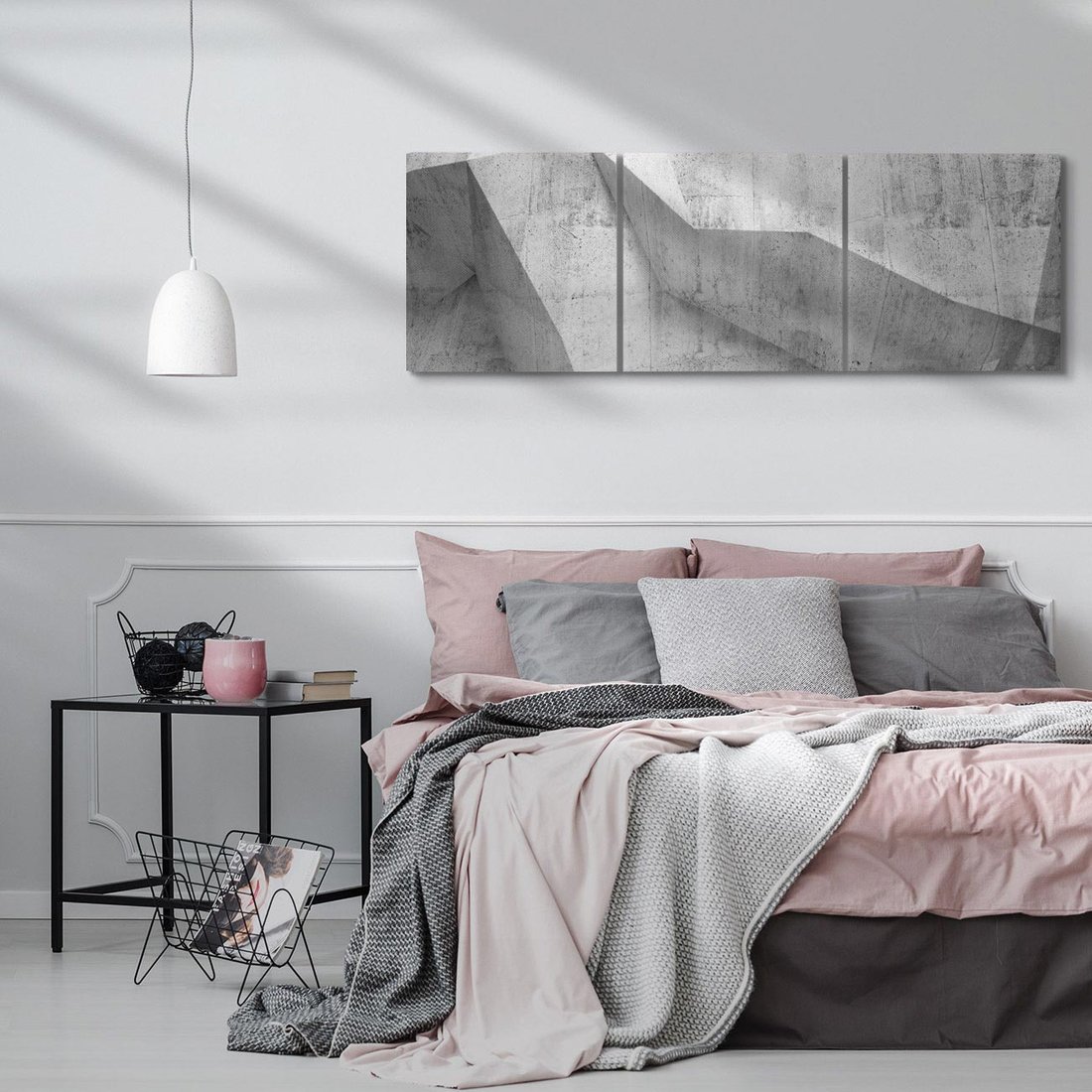 Obraz na płótnie 120x40 - Geometryczna harmonia sztuki - geometria, sztuka