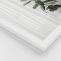 Zestaw obrazy w ramie 50x70 galeria - Liście, minimalizm, skandynawski, styl - rama biała