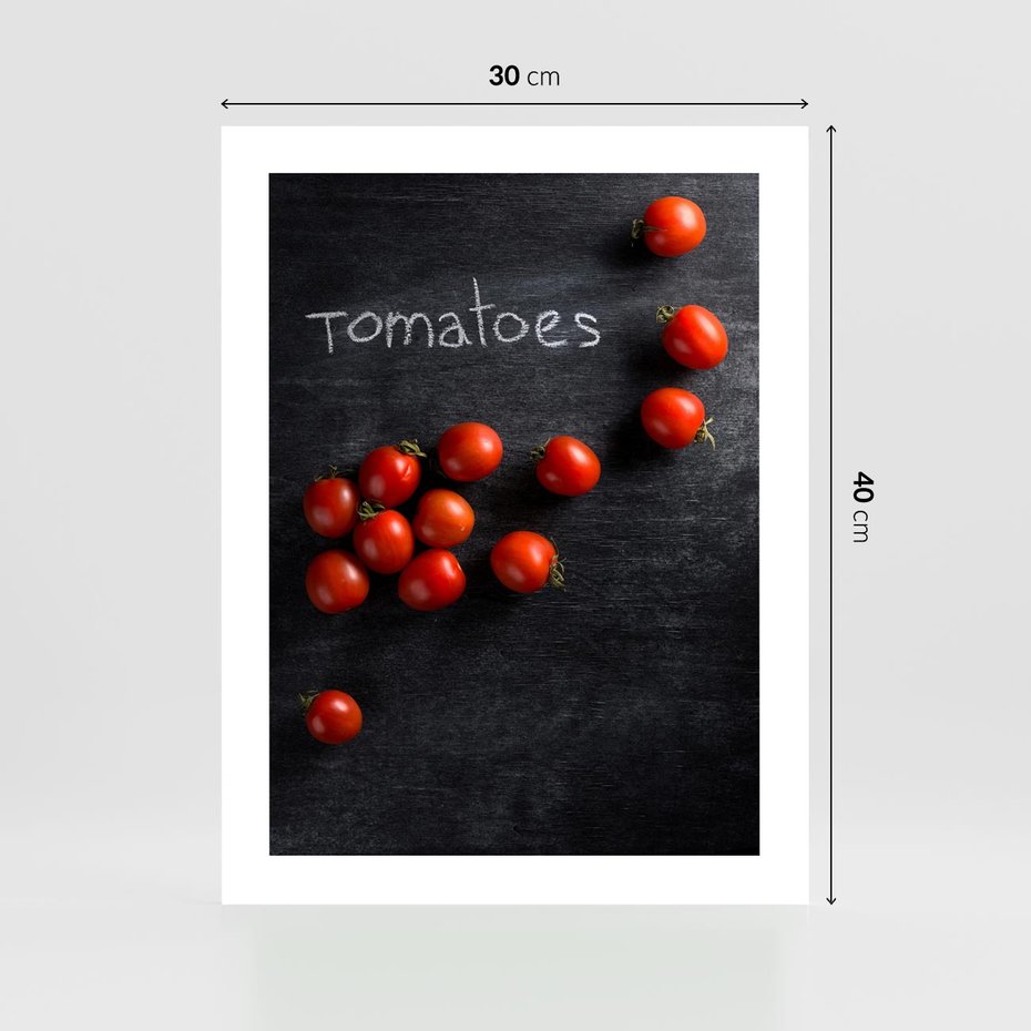 Plakat bez ramy 30x40 - Świeżość Smaku - pomidory, kuchnia