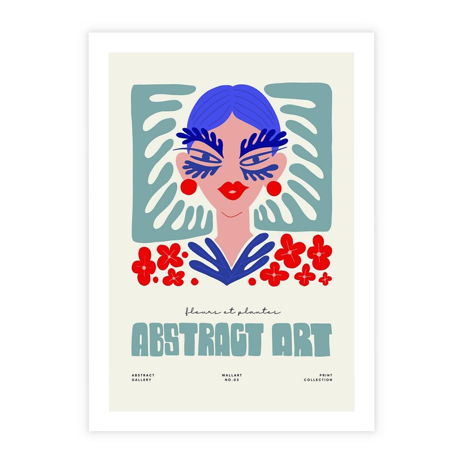 Plakat bez ramy 30x40 - Podróżne Impulsy - abstrakcja, kobieta