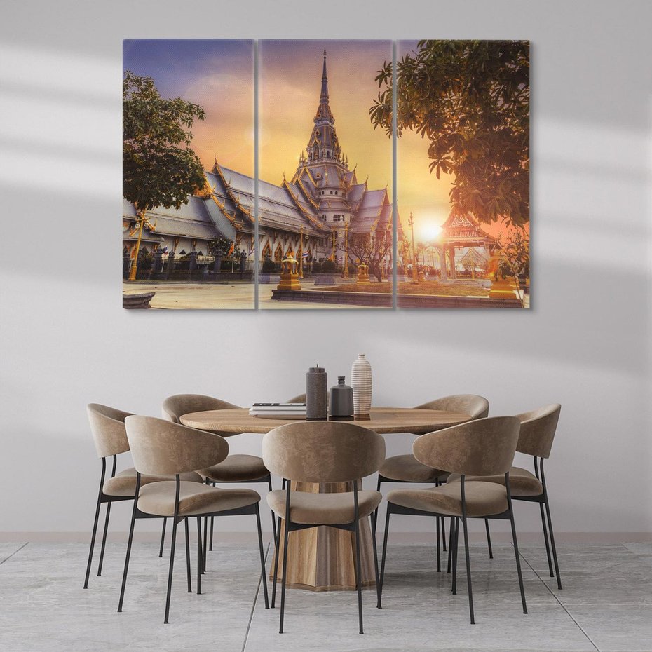 Obraz na płótnie 120x80 - Klasztor: Spokój Wschodnich Przestrzeni - klasztor, Azja