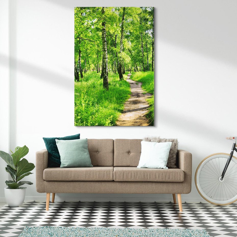 Obraz na płótnie 80x120 - odkryj piękno drzew - las, drzewa