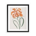 Plakat w ramie 40x50 - Kwiatowe Harmonie - kwiat, sztuka nowoczesna - rama czarna