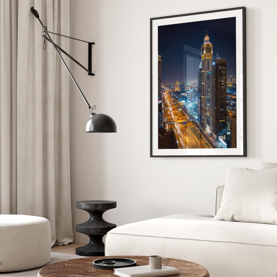 Plakat bez ramy 30x40 - Nocna magia - miasto, noc