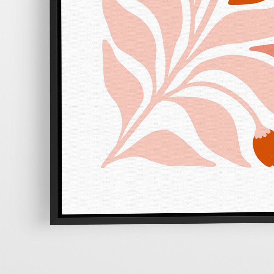 Obraz w ramie 50x70 - Nieskrępowane wyobraźnie kolorów - kwiaty, pastelowe kolory - rama czarna