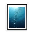 Plakat w ramie 40x50 - Gra Bąbelków - woda, bąbelki - rama czarna