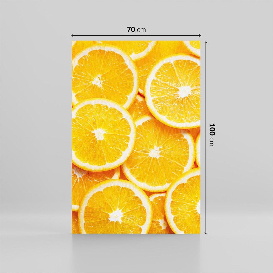 Obraz na płótnie 70x100 - Wyrazista moc pomarańczy - pomarańcze, owoce