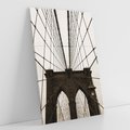 Obraz na płótnie 80x120 - Most z linami pod niebem - USA - most, liny