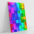 Obraz na płótnie 70x100 - Mozaika Abstrakcji: Trójwymiarowe Kompozycje - abstrakcja, 3d