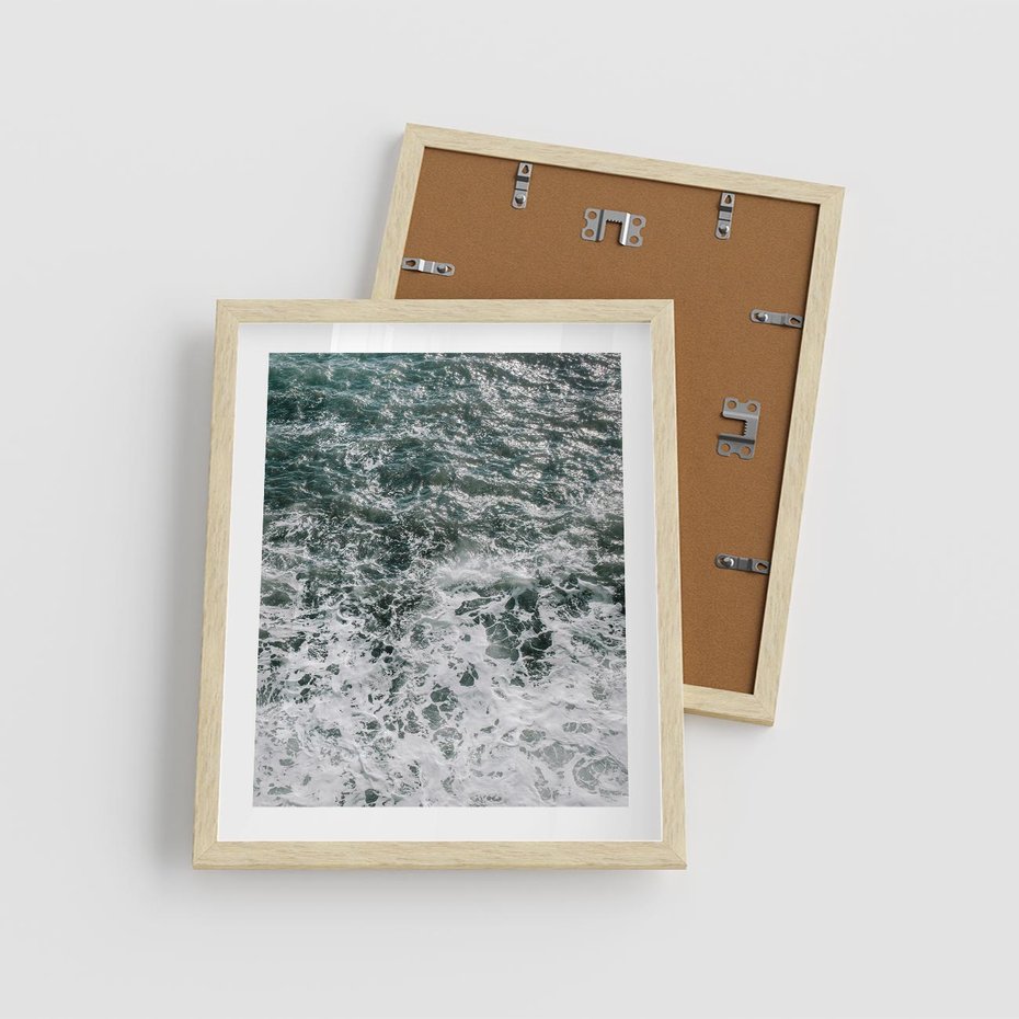 Plakat w ramie 40x50 - Sztormowa Przygoda - morze, ocean - rama drewno