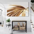 Obraz na płótnie 120x80 - Egzotyczny Blask - złote, liście