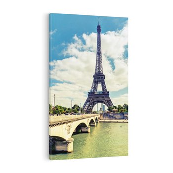 Obraz na płótnie 80x120 - Wieża Eiffla - Ikona Paryża - wieża, Eiffla