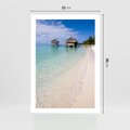Plakat bez ramy 21x30 - Rajski klimat plaży tropikalnej - plaża, tropiki