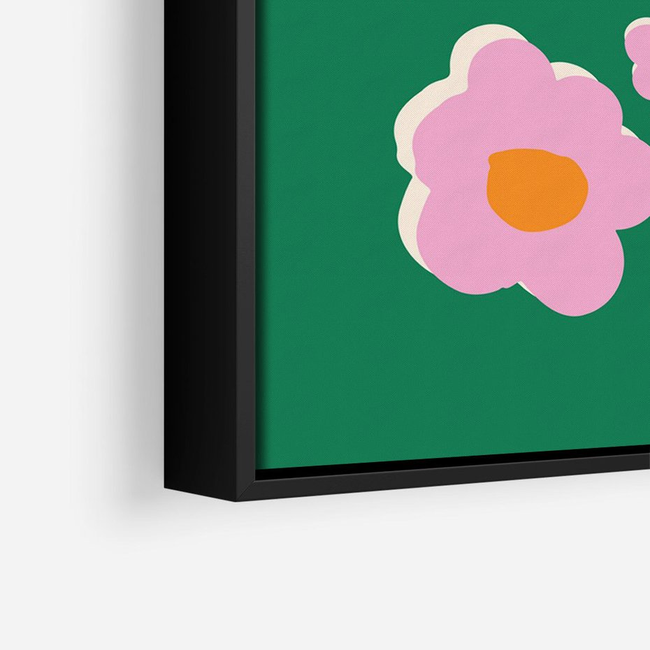 Obraz w ramie 50x70 - Przenikające Refleksje - abstrakcyjny plakat, boho styl - rama czarna