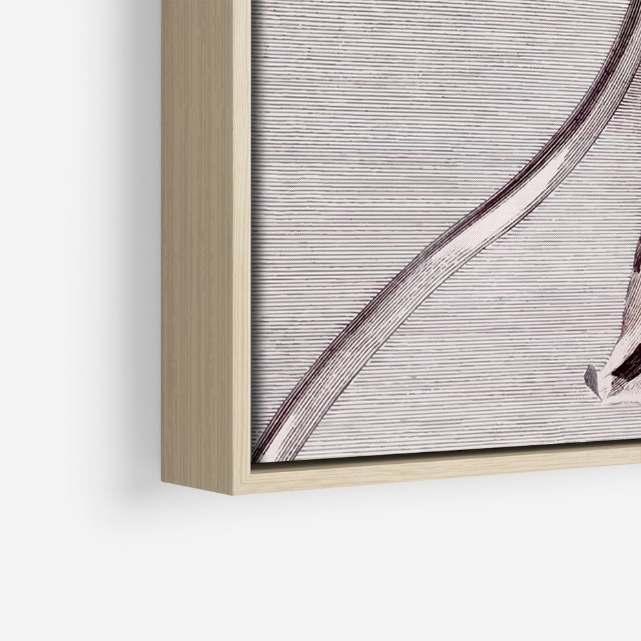 Obraz w ramie 50x70 - Graficzna Elegancja - nowoczesna sztuka, grafika - rama drewno