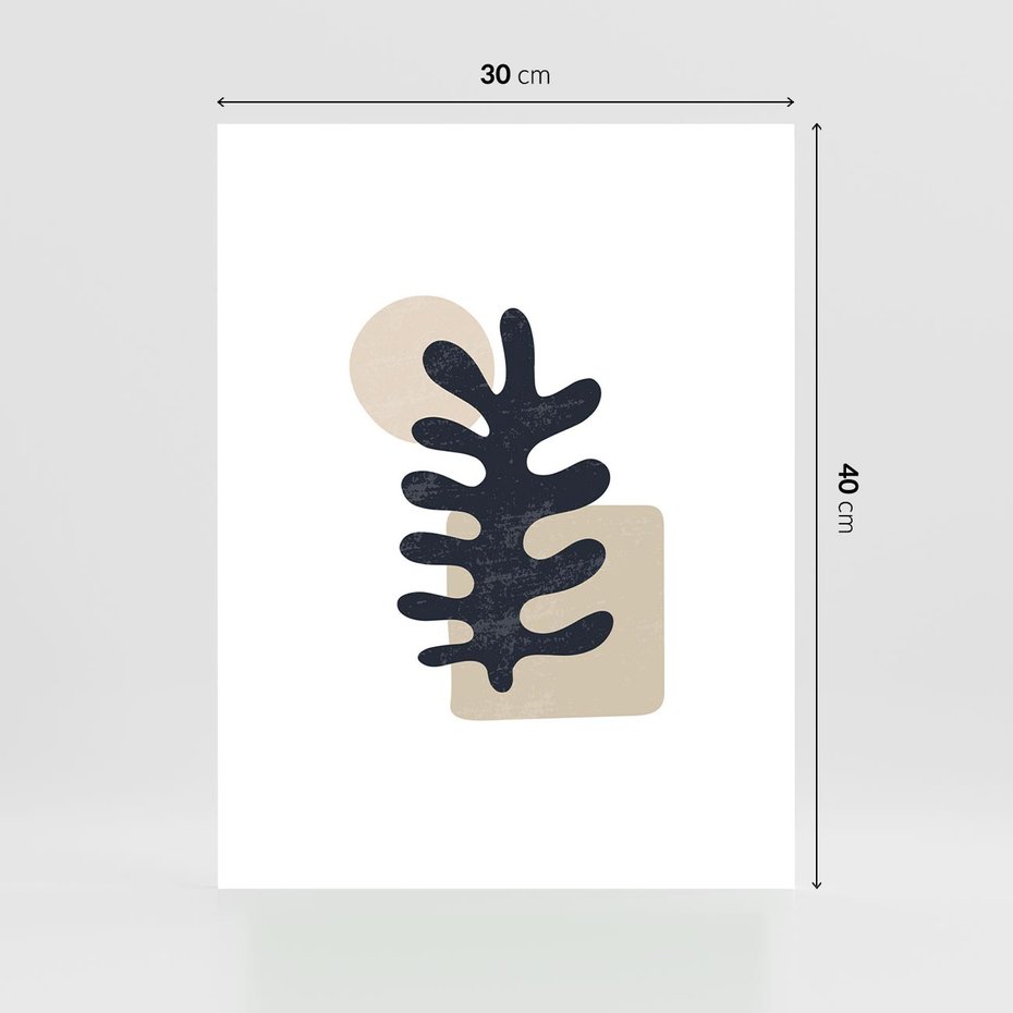 Plakat bez ramy 30x40 - Opowieść Przenikających Energii - inspiracja mattise, abstrakcja