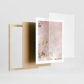 Plakat w ramie 40x50 - Piękno w Szczegółach - marmur, złoto - rama drewno
