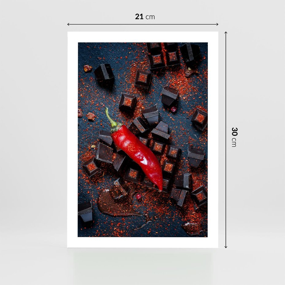 Plakat bez ramy 21x30 - Papryka w Restauracji - restauracja, papryka