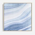Obraz w ramie 50x50 - Abstrakcyjna akwarela - abstrakcja, akwarela - rama drewno