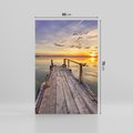 Obraz na płótnie 50x70 - Zachód Słońca na Pomostcie - zachód, słońca