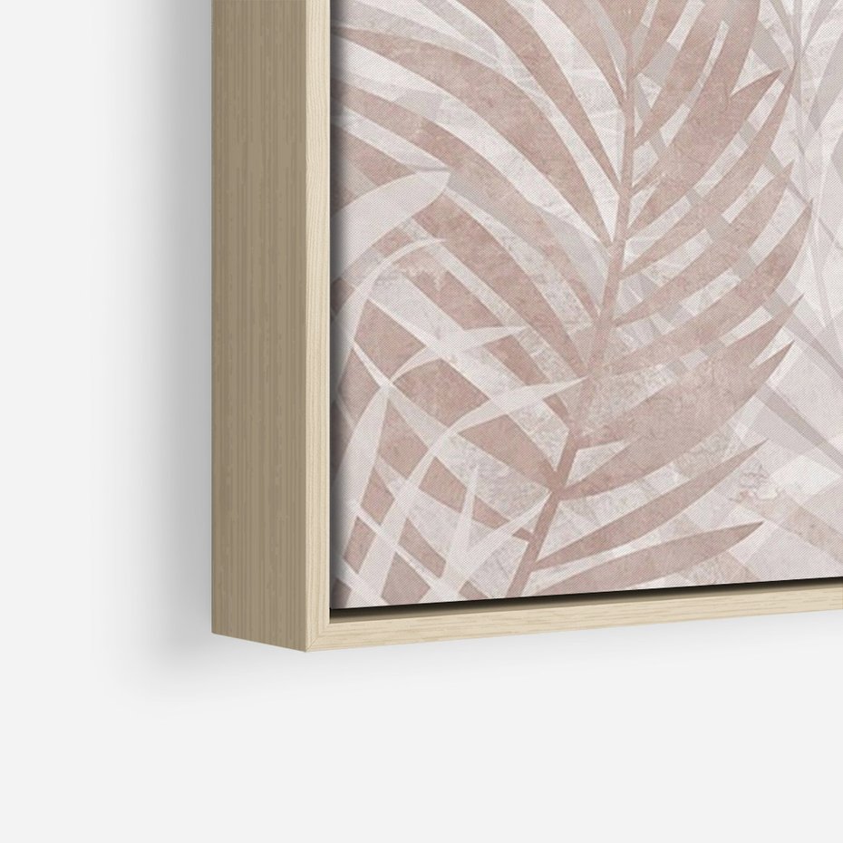 Obraz w ramie 80x120 - Pejzaż zaklętych uczuć - monochromatyczne, w odcieniach beżu - rama drewno