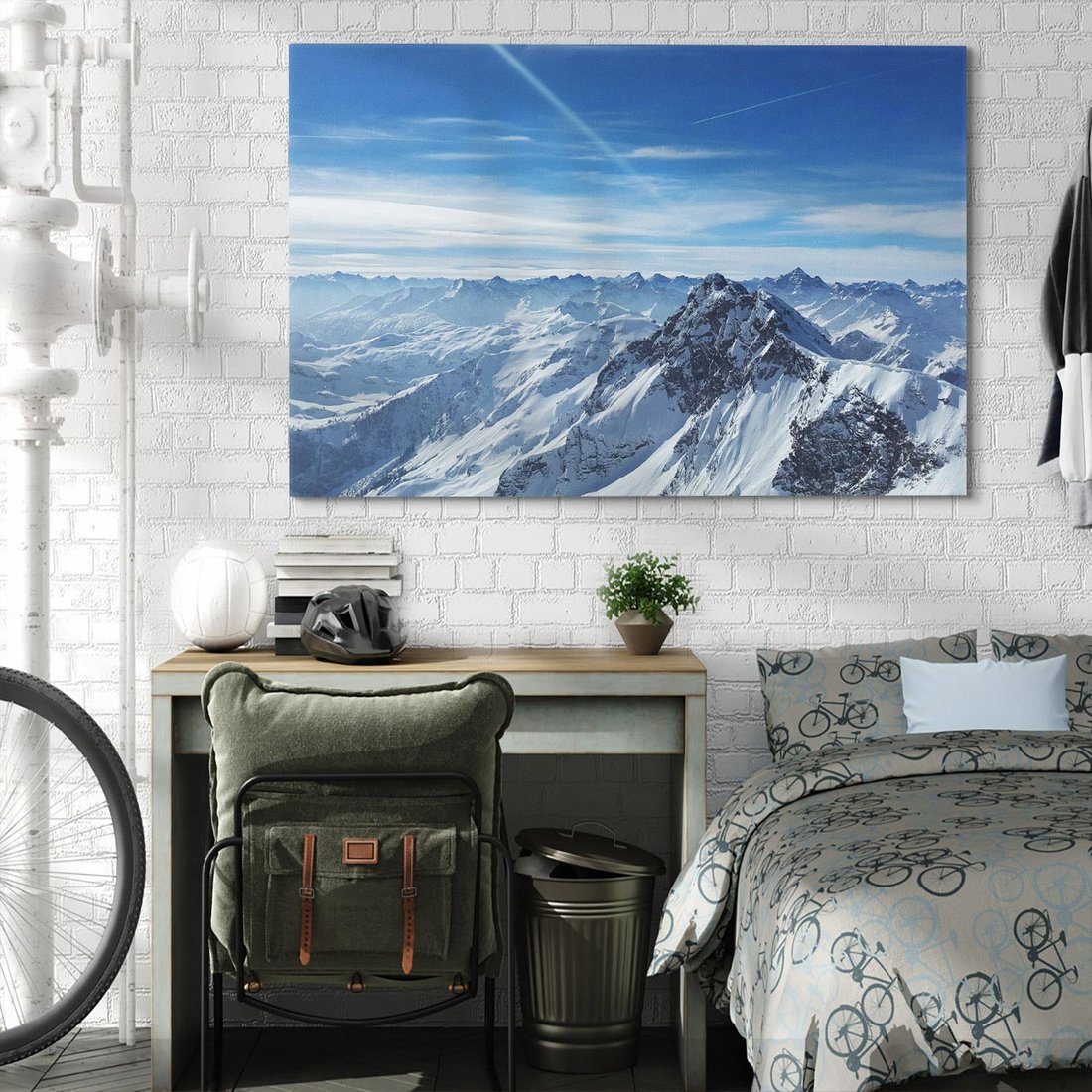 Obraz na płótnie 120x80 - Mroźne góry zima w pełnym rozkwicie - góry, zima