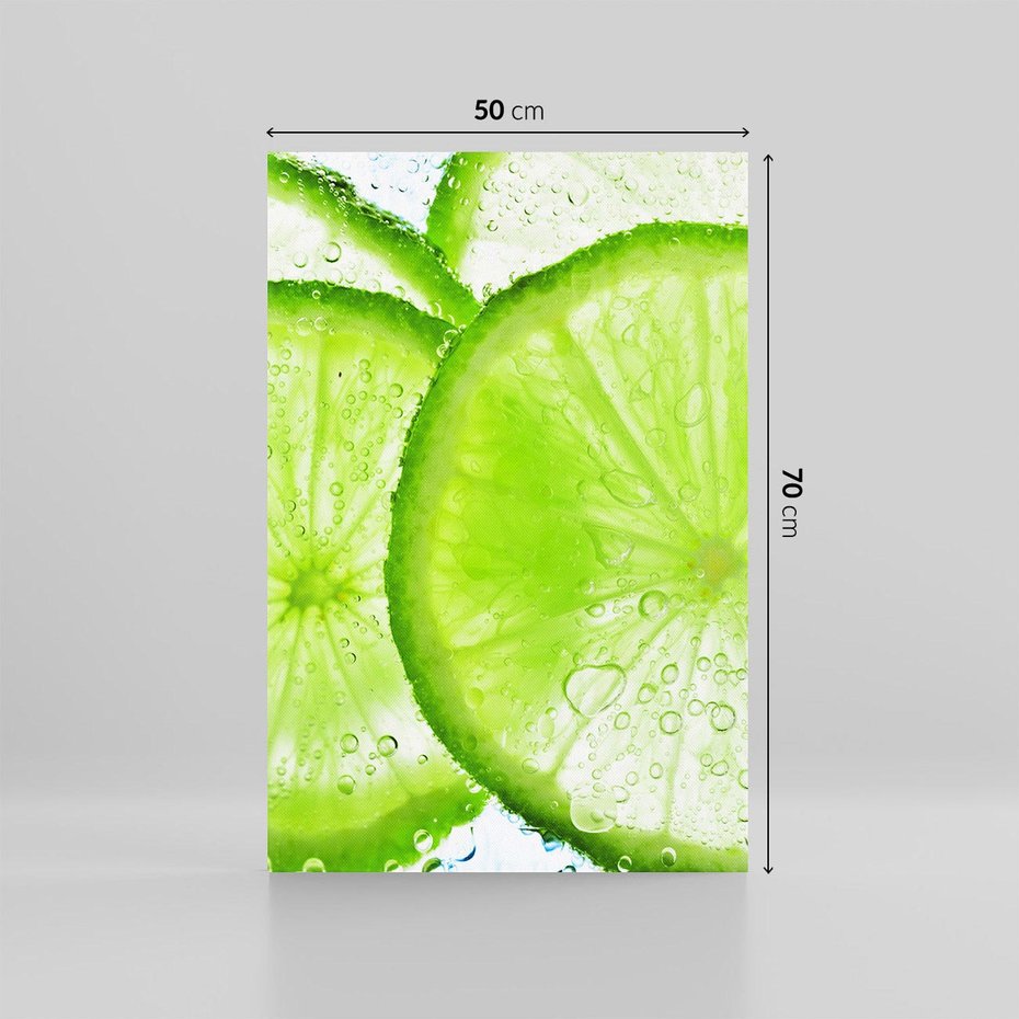 Obraz na płótnie 50x70 - Soczyste limonki - limonki, owoce